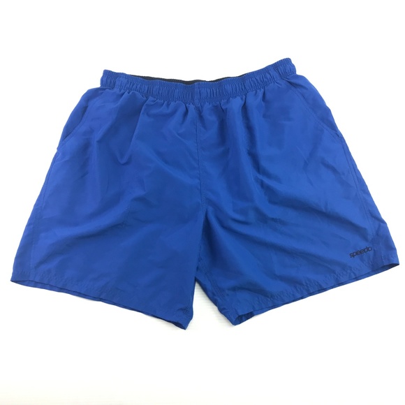 Speedo  Blue Mesh Lined  Swim Trunks Baggies 2XL - Picture 1 of 4